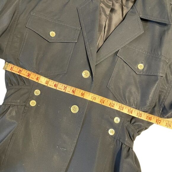 Vintage 1990s Karl Lagerfeld Sample Sale Blue Peplum Jacket - Picture 7 of 14